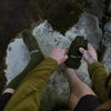 Olive drab merino toe socks